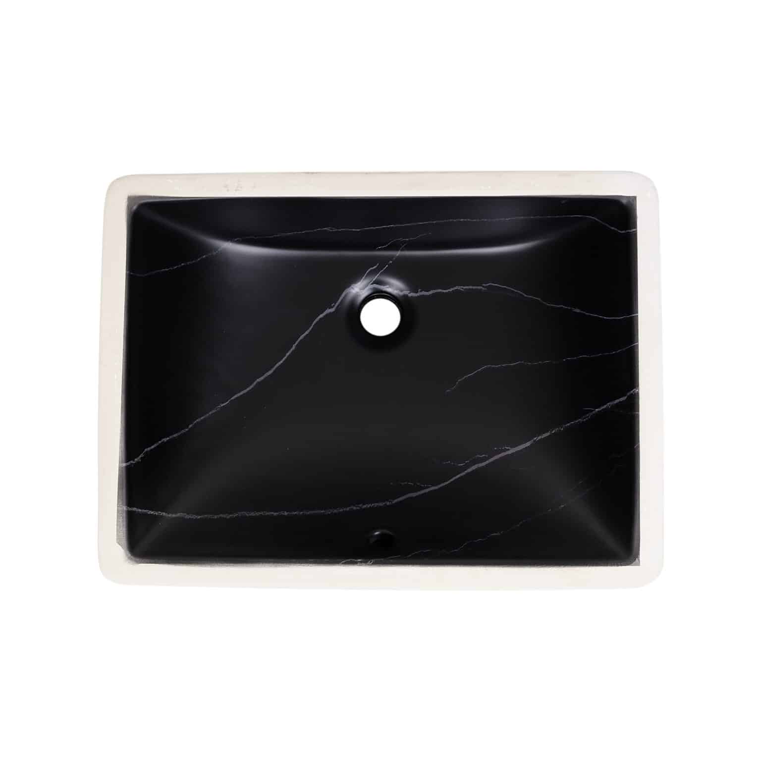 Undermount Rectangle Bathroom Sink with Overflow USR1813