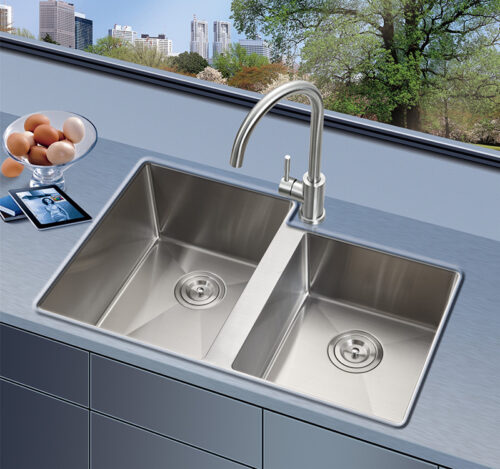 50/50 Undermount Stainless Steel Sink – Strictly Sinks