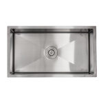 31-1/2" x 18" Modern + Industrial 16 Gauge Stainless Steel Undermount Single Bowl Kitchen Sink 1/2" Radius | R100