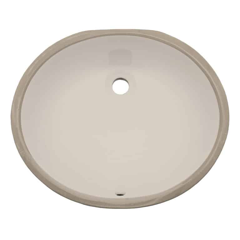 19.25" x 16" Undermount Oval Bathroom Sink with Overflow UO1714