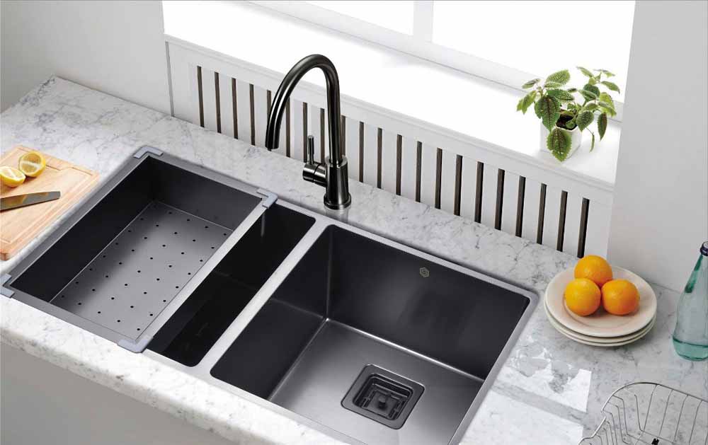 Black Stainless Steel 3 4 Radius 50 Square Drain Strictly Sinks Search For
