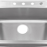 33" x 22" Top Mount Single Bowl Sink in 20 Gauge Stainless Steel | TMD30