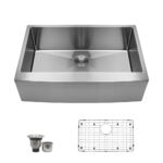 33” x 22" x 9" Stainless Steel Single Bowl Apron Kitchen Sink - (SA3322)