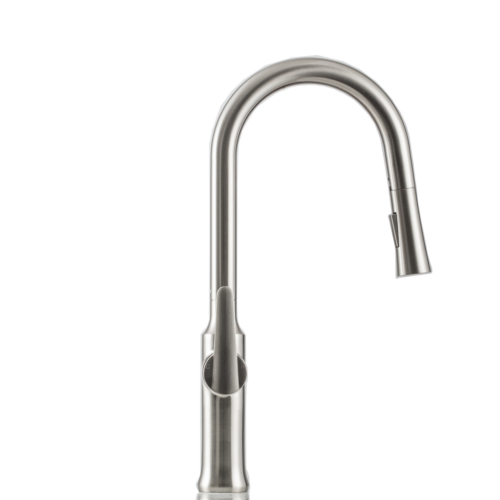 Brushed Nickel Coil Spring Pull-Down Kitchen Faucet KF1300BN