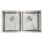 32″ Modern + Industrial Stainless Steel Kitchen Sink R5050 (18 Gauge)