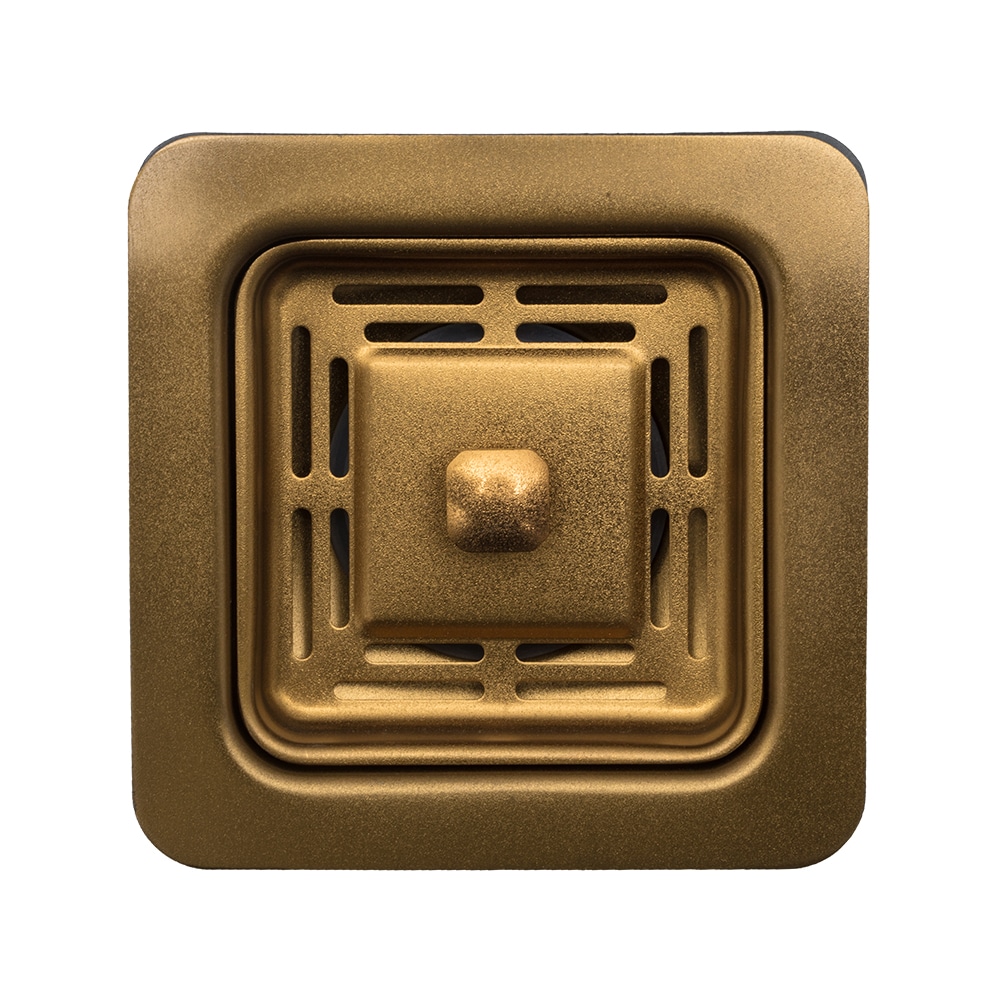 Gold Stainless Steel Strainer Drain for Square Drain Sinks by Strictly