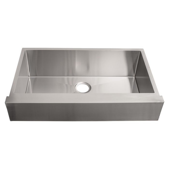 Retro Fit Straight Front Single Bowl, Stainless Steel Farm House Sink
