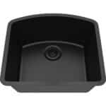 23" x 21" D-Shape Undermount Single Bowl Quartz Sink – [Available in 5 Colors] – Q2321D - Best Quartz Sink for Kitchens, Laundries and Bars