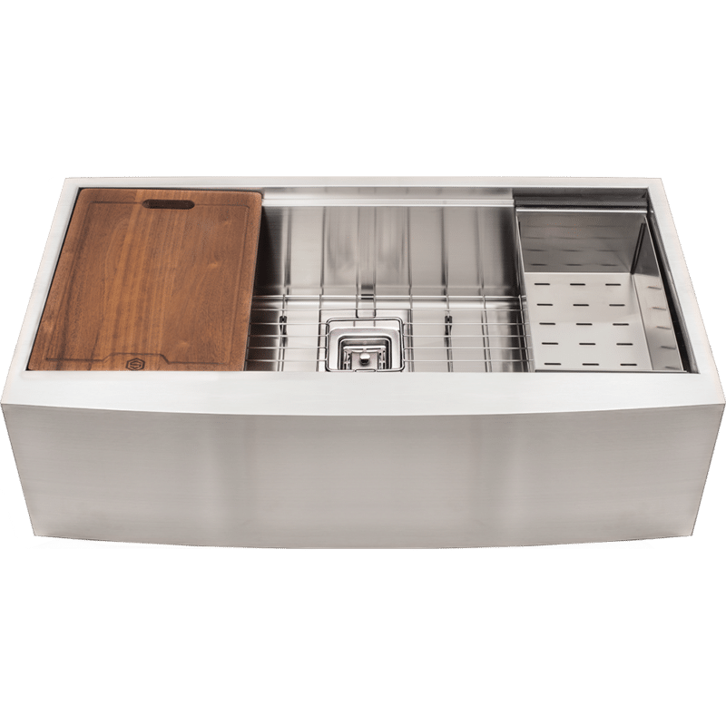 30” Workstation Stainless Steel Farmhouse Apron Kitchen Sink