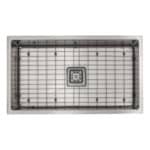 31-1/2″ x 18″ x 9″ Stainless Steel Undermount Single Bowl 16 Gauge 1/2″ Radius Kitchen Sink | R100S