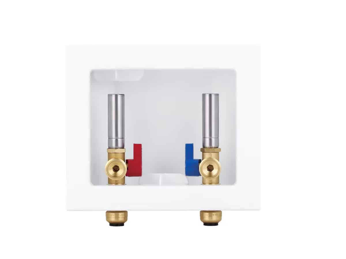 WASHING MACHINE OUTLET BOX WITH HAMMER ARRESTER