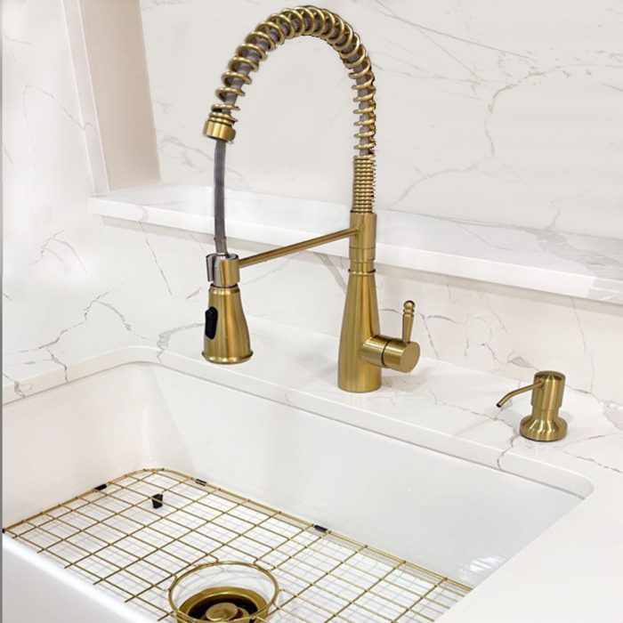 GOLD KITCHEN FAUCET KF1710