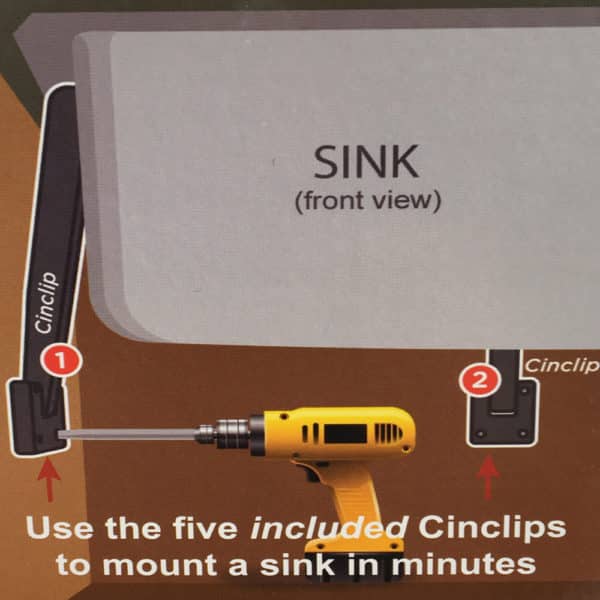 CINCLIPS NEVER FAILS Its A Complete Undermount Sink Installation