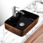 Rectangular Porcelain Luxury Vessel Sink LV800