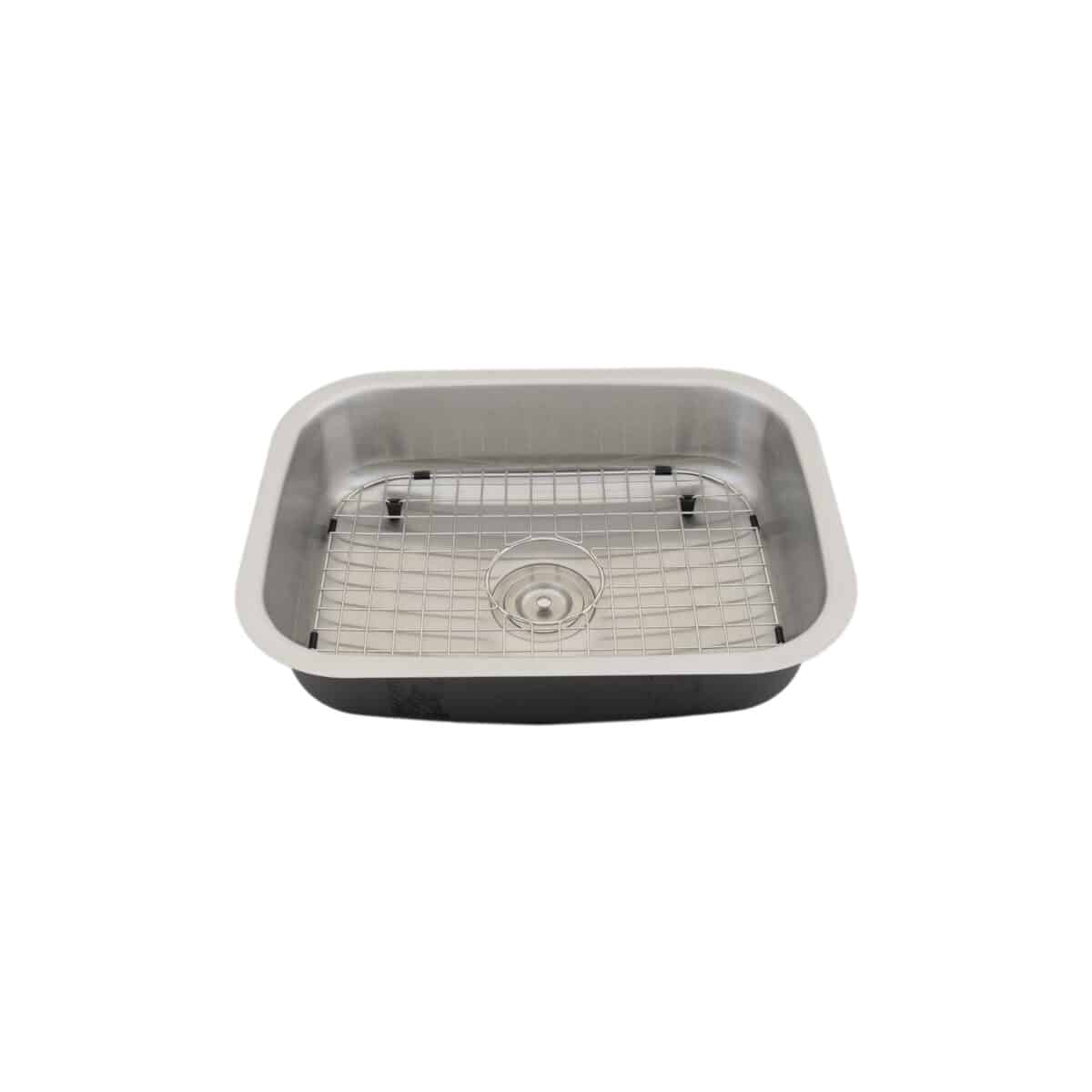 ADA Compliant Stainless Steel Single Bowl Kitchen Sink   ADA Sink 0017 D21 ADA Front Angle With Grids 1200x1200 