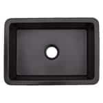 27" x 19" Matte Black Fireclay Dual Mount Kitchen / Laundry Sink (FCD2719-MBLK)