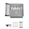18" x 18" x 8" Stainless Steel Undermount Single Bowl 16 Gauge Bar and Prep Sink - (RB1818S)