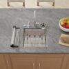 18" x 18" x 9" Stainless Steel Undermount Single Bowl 16 Gauge Bar and Prep Sink - (RB1818S) - Thumbnail Image 5