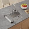 18" x 18" x 9" Stainless Steel Undermount Single Bowl 16 Gauge Bar and Prep Sink - (RB1818S) - Thumbnail Image 3