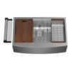 33″ x 21″ x 10″ Stainless Steel Apron Single Bowl Workstation 16 Gauge 1/2″ Radius Kitchen Sink - (SA3321WS) - Thumbnail Image 5
