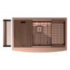 33″ x 21″ x 10″ Stainless Steel Apron Single Bowl Workstation 16 Gauge 1/2″ Radius Kitchen Sink - (SA3321WS) - Thumbnail Image 33