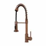 19-1/8" H Coil Spring Single Handle Pull-Down Kitchen Faucet KF120