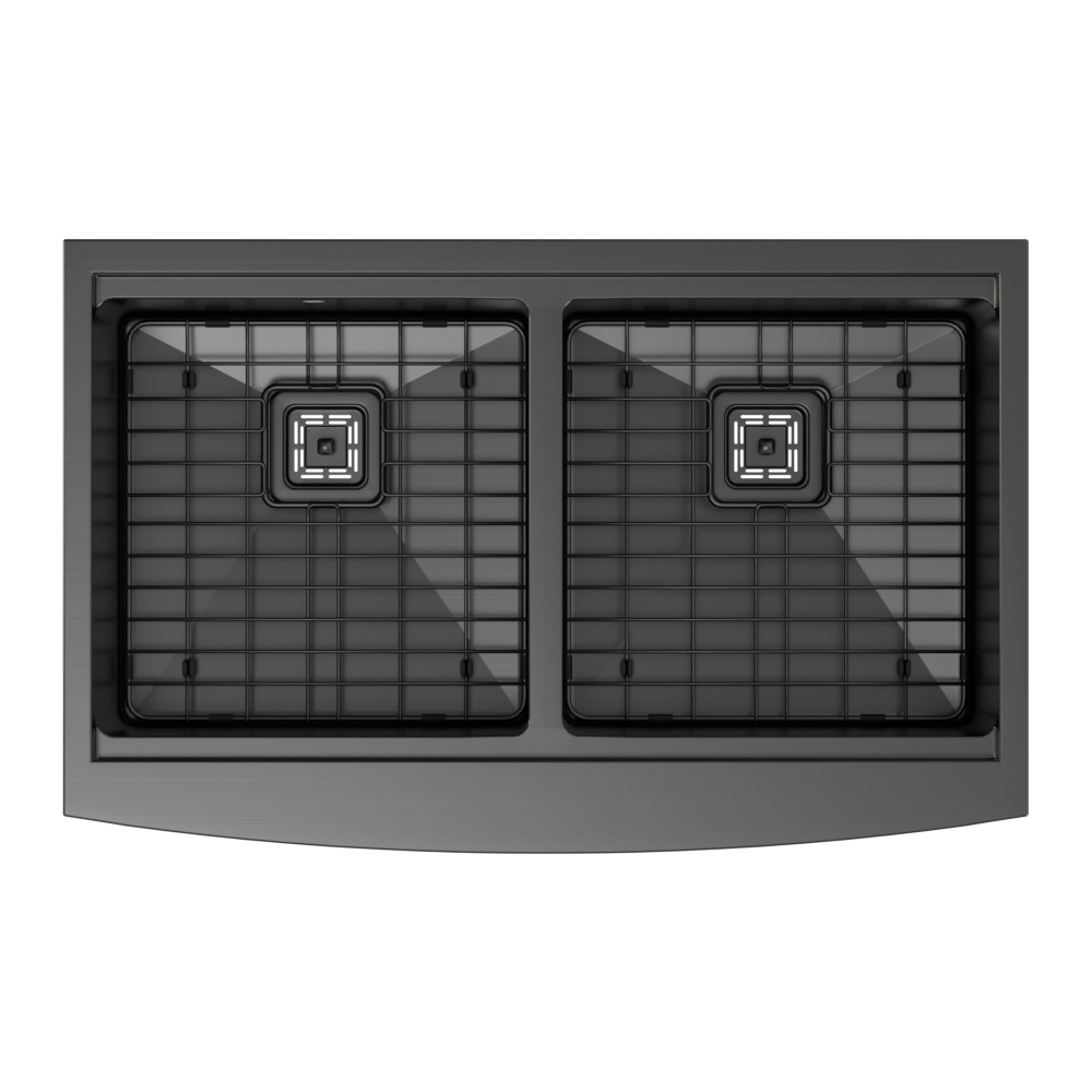 33″ x 21″ x 10″ Stainless Steel Apron Double Bowl Workstation 16 Gauge 1/2″ Radius Kitchen Sink - (SA33215050WS) - Image 26