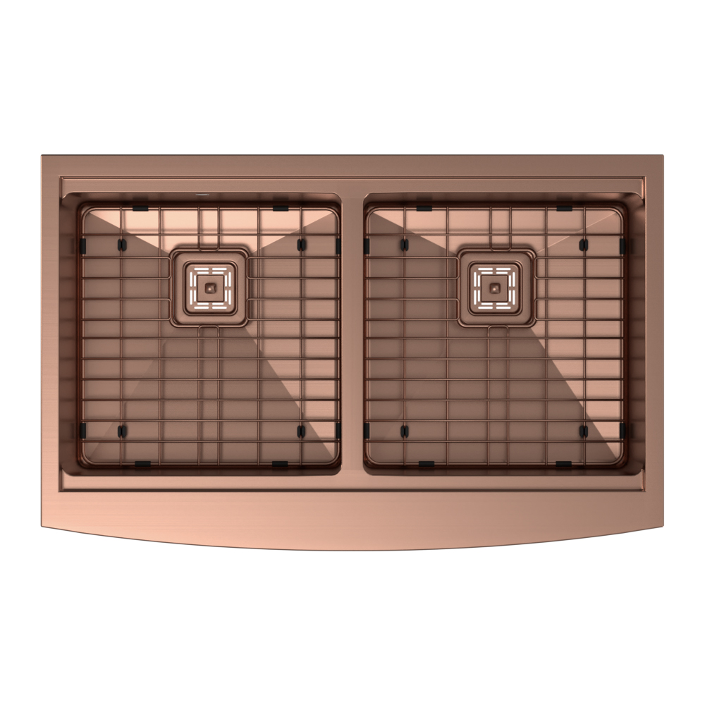 33″ x 21″ x 10″ Stainless Steel Apron Double Bowl Workstation 16 Gauge 1/2″ Radius Kitchen Sink - (SA33215050WS) - Image 35
