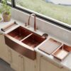 33″ x 21″ x 10″ Stainless Steel Apron Double Bowl Workstation 16 Gauge 1/2″ Radius Kitchen Sink - (SA33215050WS) - Thumbnail Image 31