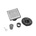 Modern Stainless Steel Square Shower Floor Drain, Square Pattern