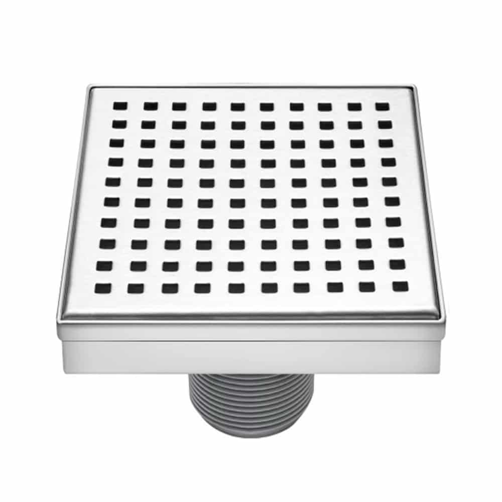 SQUARE FLOOR DRAIN STAINLESS STEEL BATHROOM DOOR SEWER SHOWER