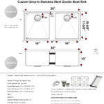 Custom Drop-In Stainless Steel Double Bowl  Sink | B. Engler