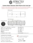 Custom Black Stainless Steel Sink Grid Set | J. Lee