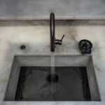 31-1/2″ x 19-1/4″ x 9″ Integrated Zero Radius Stainless Steel Single Bowl Kitchen Sink with Off-Center Drain -  Fabricator-Ready, Stone-Ready Stainless Steel Sink Base – Seamless Build-In or Full Stone Encasing Option - (IG100)