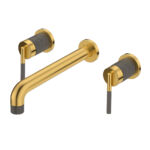 Two-Handle Wall Mounted Bathroom/Tub Faucet with Valve and Pop-Up Drain Assembly | WF720