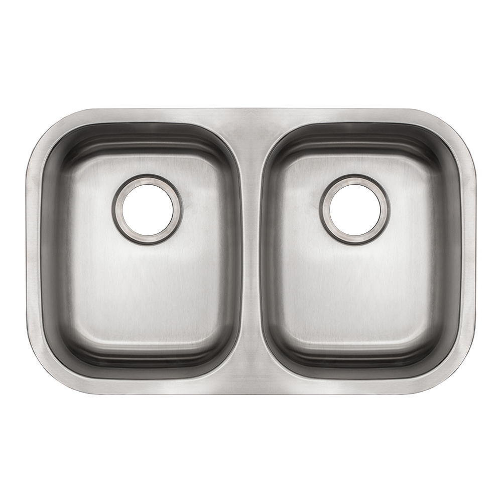 29-3/4" x 18" x 9" Stainless Steel Undermount Double Bowl Kitchen Sink with Off-Center Drains - (D285050) - Image 5